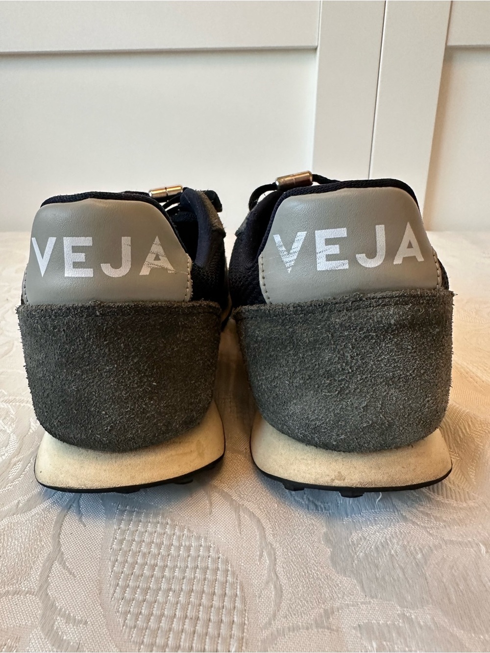 Veja Rio Branco Sneakers Gray Suede Black Mesh Slip On Sneakers Women’s 8 - Picture 7 of 16
